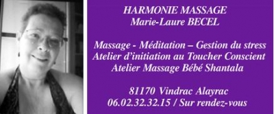 Marie-Laure Becel, Harmonie massage