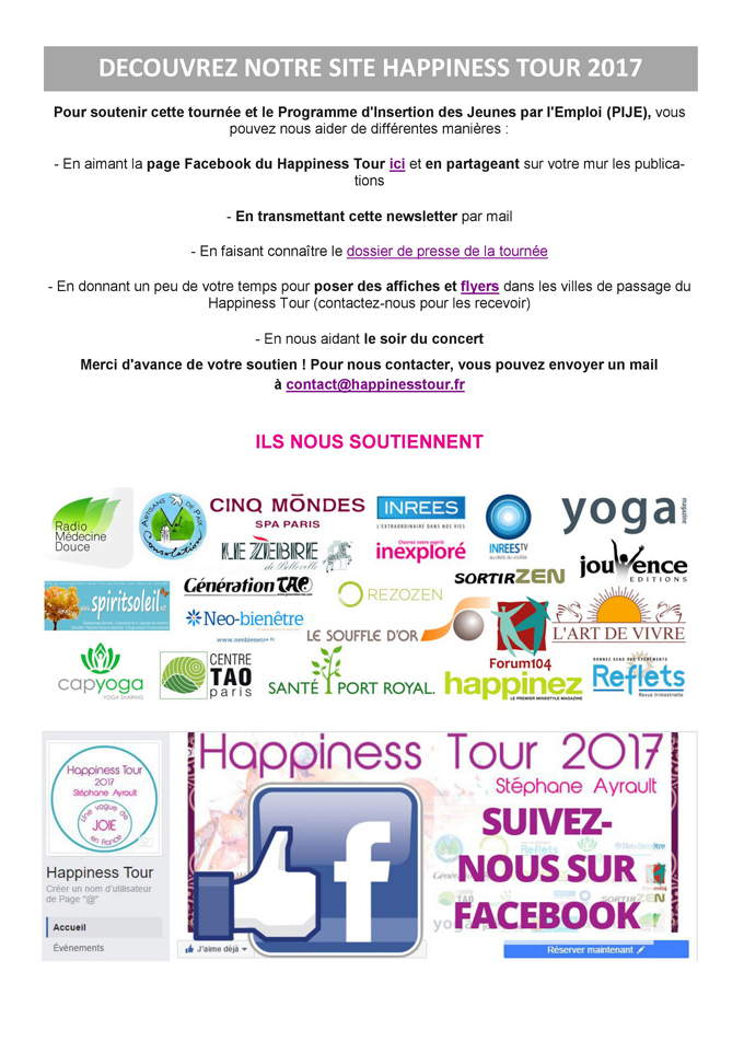 Happiness Tour - Une vague de joie en France